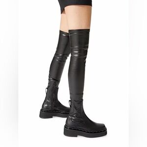 Valentino rock-stud way over the knee boots size 40.5 new $1995